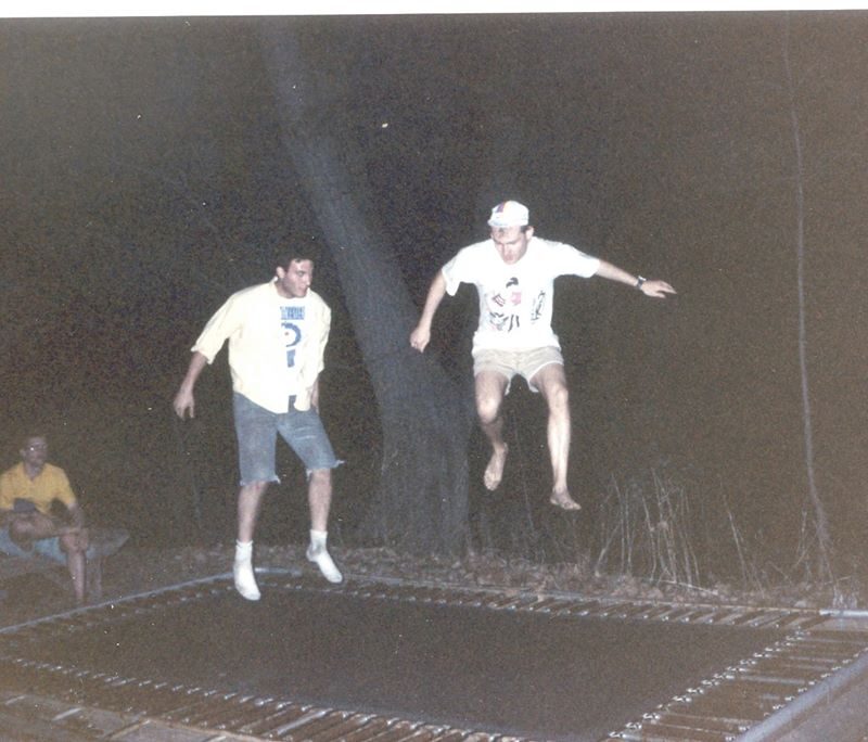 Students on Trampoline 1990